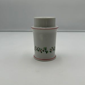 Vintage CCCC Japan Ceramic Holly & Berries Christmas Candle Holder Taper